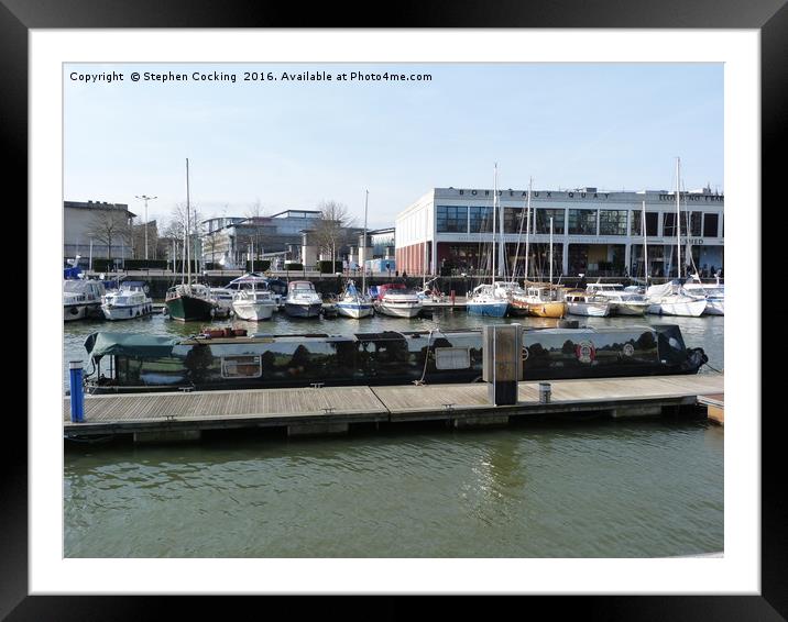 Bristol's Floating Harbour Framed Mounted Print by Stephen Cocking