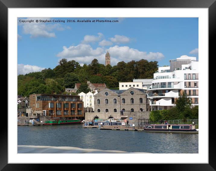 Bristol Harbourside - Architecture Framed Mounted Print by Stephen Cocking