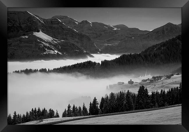  Misty Alpine Valley Framed Print by Andy Armitage