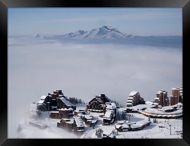  Avoriaz rises Framed Print by Andy Armitage