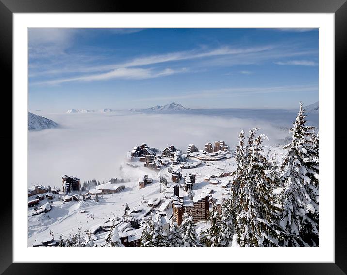 A sea of cloud Framed Mounted Print by Andy Armitage