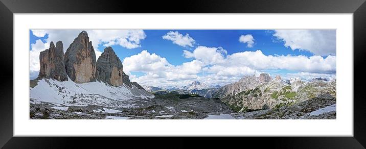 The Monumental Tre Cime di Lavaredo            Framed Mounted Print by Andy Armitage