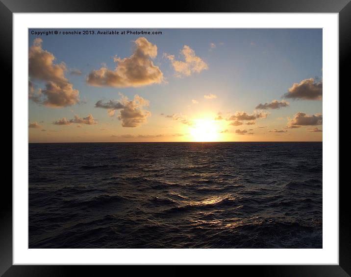 sunrise in marquesas Framed Mounted Print by uk crunch