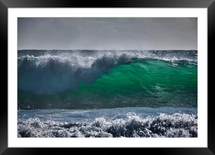 The Wave Framed Mounted Print by Dan Ward