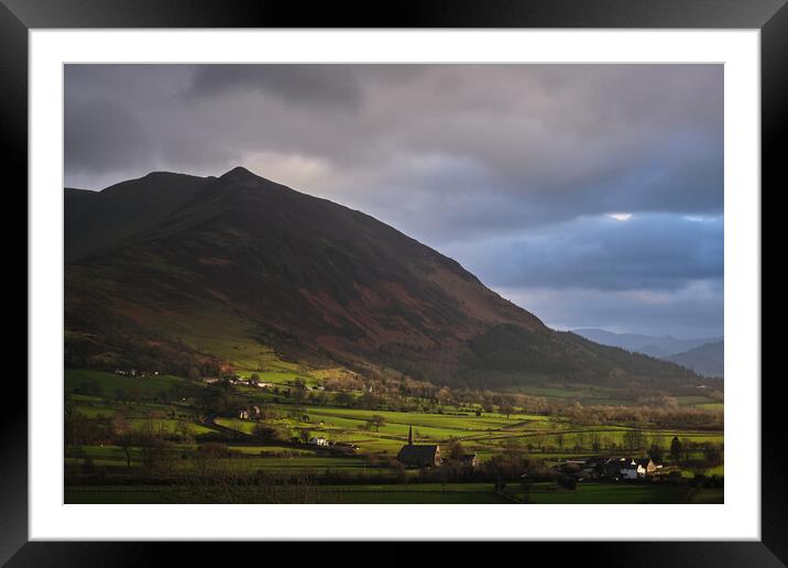 Skiddaw Light Framed Mounted Print by Dan Ward