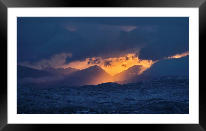 Ardnamurchan Sunrise Framed Mounted Print by Dan Ward