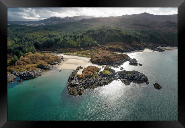 Singing Sands Beach, Ardnamurchan  Framed Print by Dan Ward