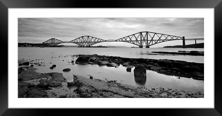 Forth Rail Bridge Framed Mounted Print by Dan Ward