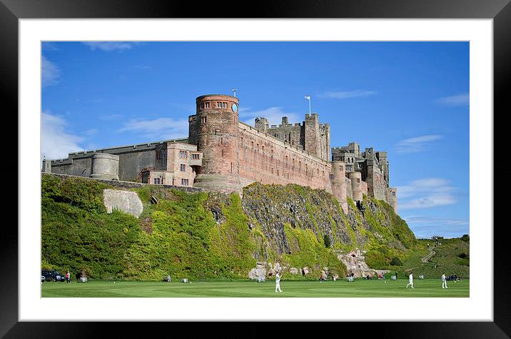 Bamburgh Castle in the summertime Framed Mounted Print by Dan Ward