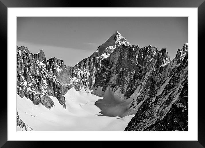  Mont Dolent, Chamonix Framed Mounted Print by Dan Ward