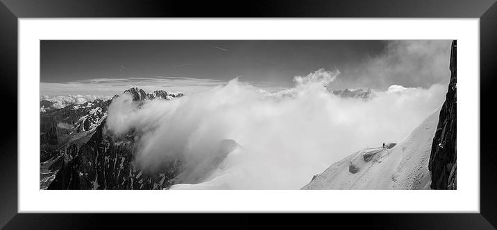  Up in the clouds, Chamonix Framed Mounted Print by Dan Ward