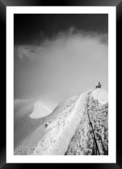  Onto the ridge Framed Mounted Print by Dan Ward