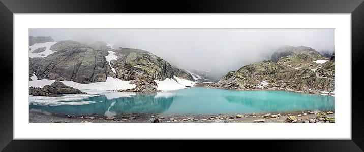  Lac blanc, Chamonix Framed Mounted Print by Dan Ward