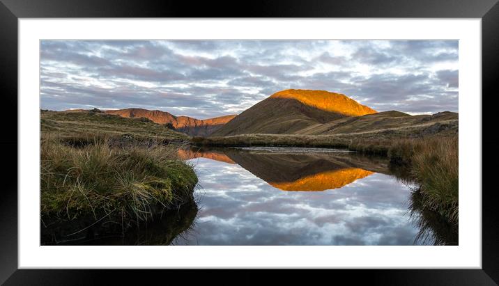 Reflections of Pillar, The Lake District Framed Mounted Print by Dan Ward
