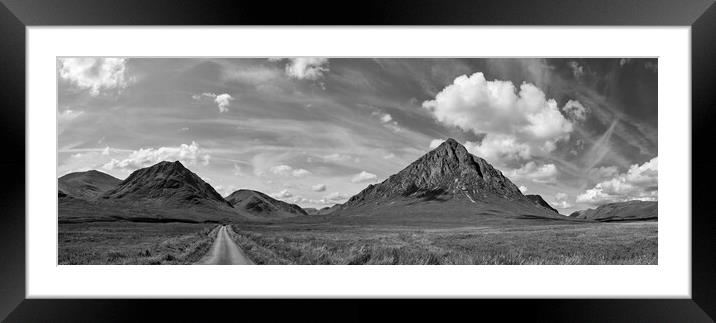The road to Glen Etive, Scottish highlands Framed Mounted Print by Dan Ward