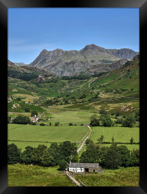 A Summers day in Little Langdale, The Lake District Framed Print by Dan Ward
