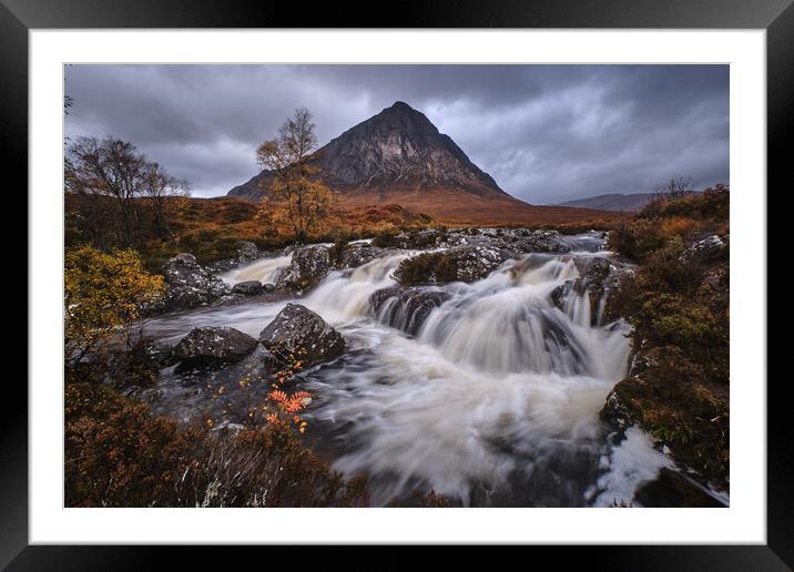 Autumn colours at Buachaille Etive Mor Framed Mounted Print by Dan Ward