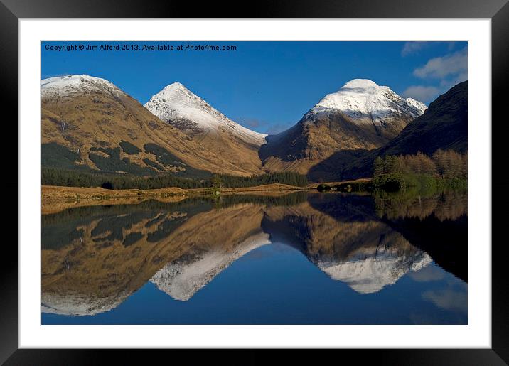Reflections on a Glen Framed Mounted Print by Jim Alford