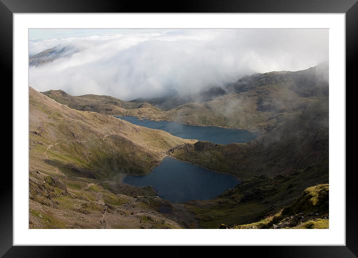 Mount Snowdon Valley Framed Mounted Print by Kris Armitage
