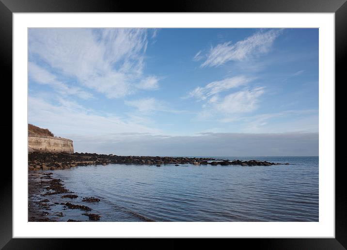 Runswick Bay Coast Framed Mounted Print by Kris Armitage