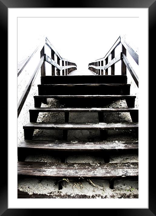 Stairway Into The Light Framed Mounted Print by Tom and Dawn Gari