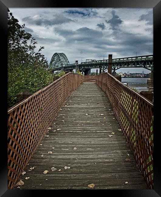  A Pathway To Philadelphia Framed Print by Tom and Dawn Gari