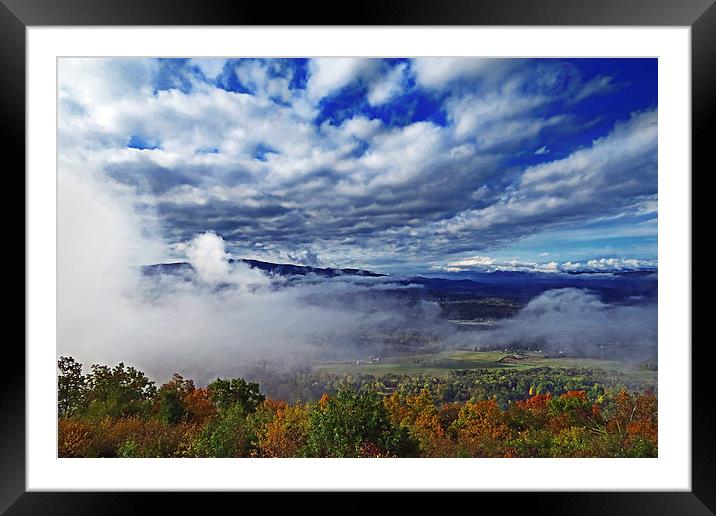  Fog Burning Off Framed Mounted Print by Tom and Dawn Gari