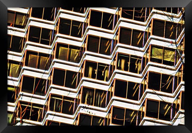  Abstract Apartments Framed Print by Tom and Dawn Gari