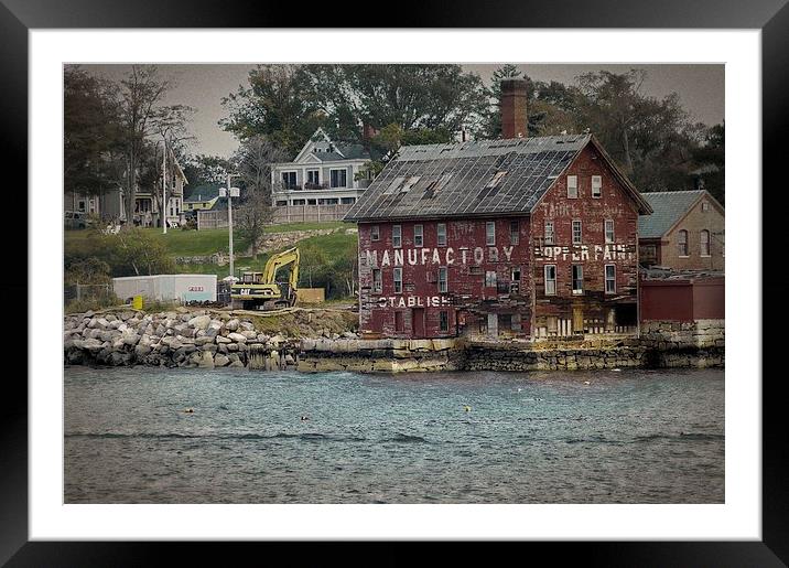  Gloucester Harbor Paint Manufactory Framed Mounted Print by Tom and Dawn Gari