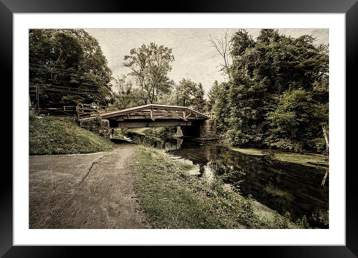  Delaware Canal Framed Mounted Print by Tom and Dawn Gari