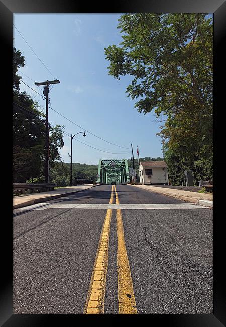  Centre Bridge-Stockton Bridge Framed Print by Tom and Dawn Gari