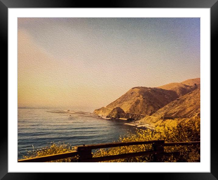  California Highway One Framed Mounted Print by Tom and Dawn Gari