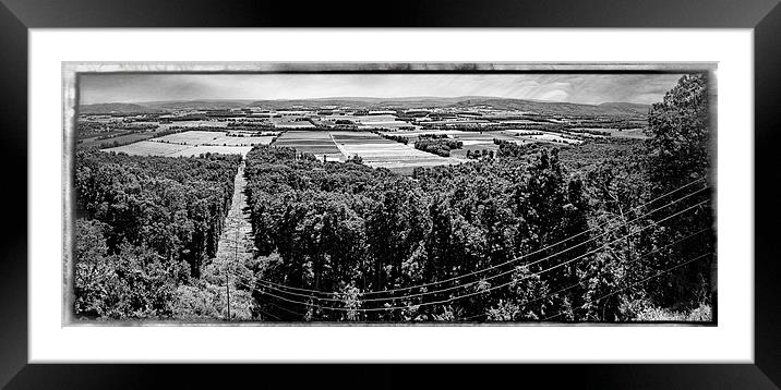  Looking Across The Valley Framed Mounted Print by Tom and Dawn Gari