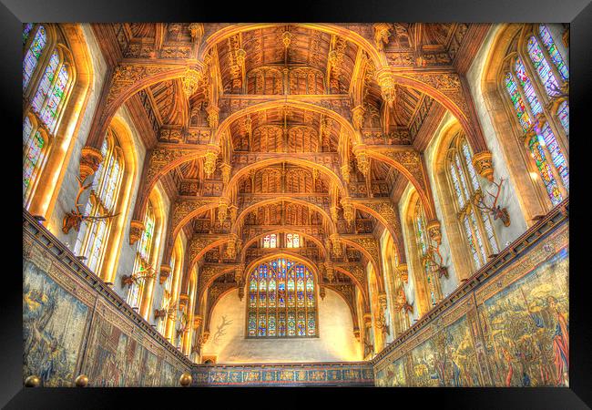 Great Hall at Hampton Court Framed Print by Gurinder Punn