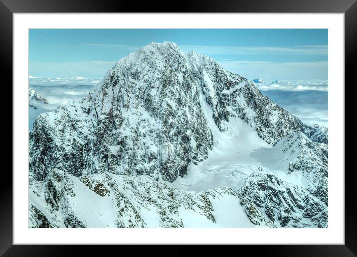 Arokai, Mt Cook Fact to Face Framed Mounted Print by Gurinder Punn