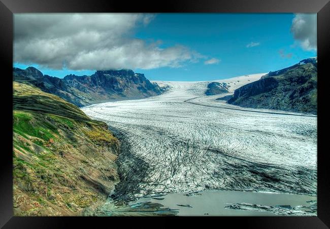 Vatnajökull National Park Framed Print by Gurinder Punn