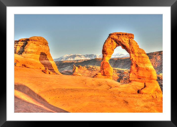 Delicate Arch Arches NP USA Framed Mounted Print by Gurinder Punn