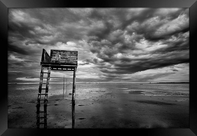 Holy Island, Pilgrims Way refuge Framed Print by David Preston