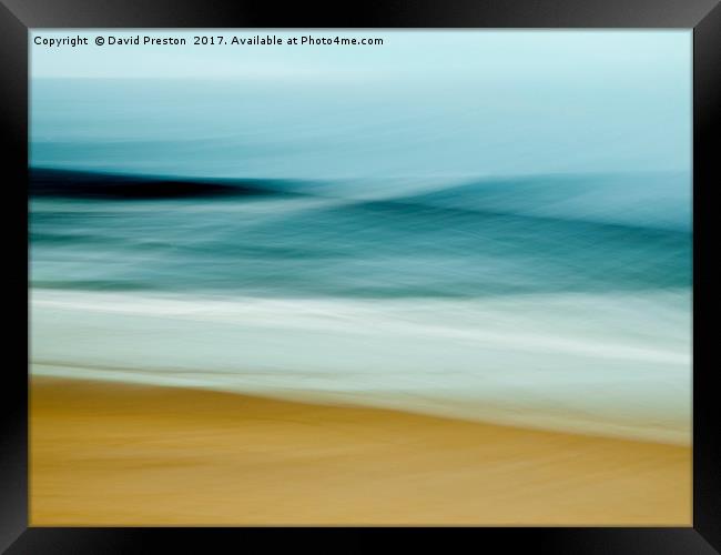 North Sea, Bamburgh 28/10/16 11:08:37 Framed Print by David Preston