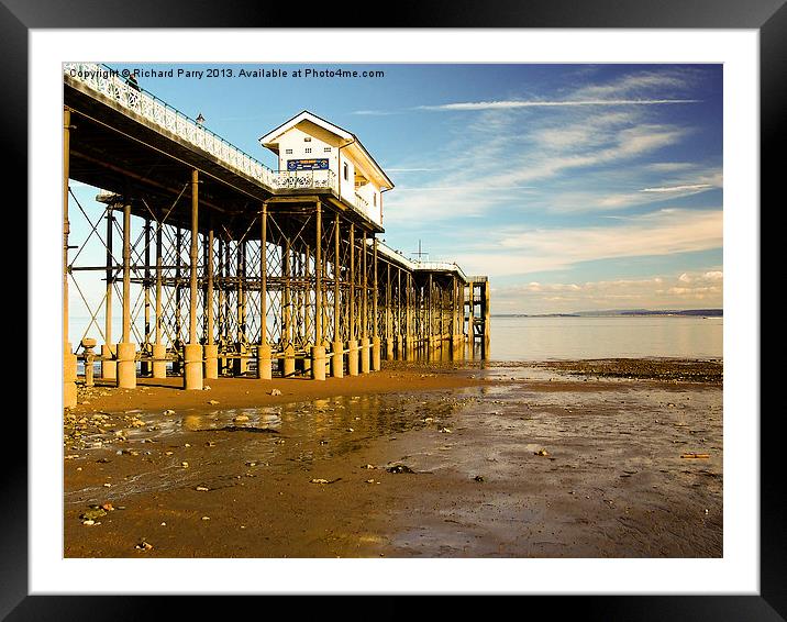 Penarth Pier Framed Mounted Print by Richard Parry