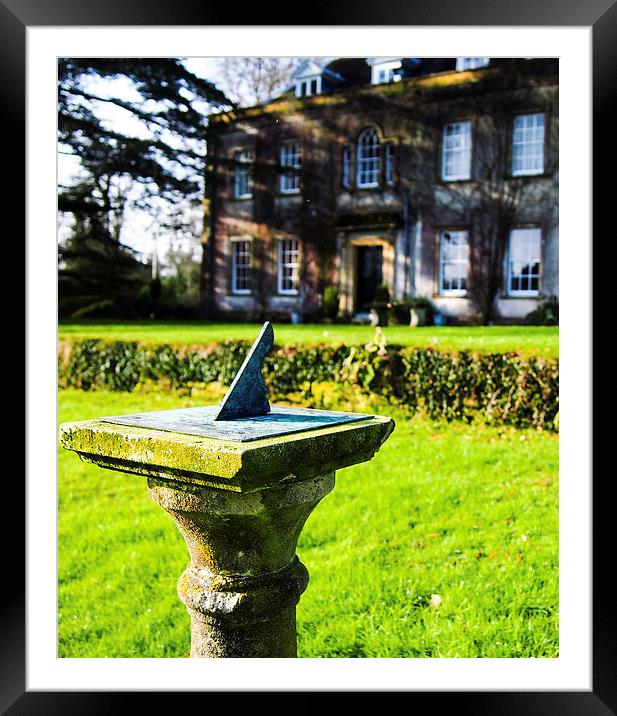 Sundial, Holbrook House Framed Mounted Print by Richard Parry