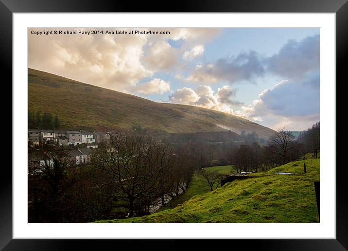 Pontyrhyl Morning Framed Mounted Print by Richard Parry