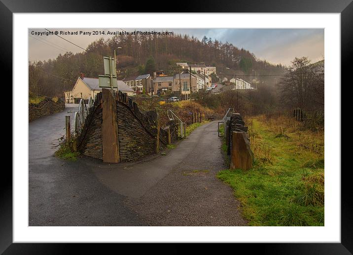 Garw Valley Cycle Path Framed Mounted Print by Richard Parry
