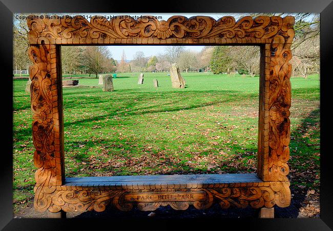 Bute Park Picture Frame Framed Print by Richard Parry