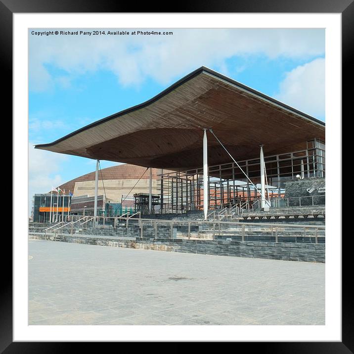 The Senedd Framed Mounted Print by Richard Parry
