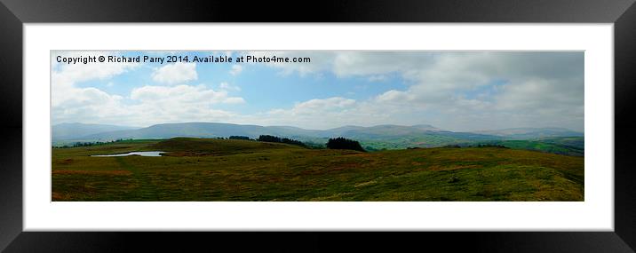 Brecon Beacons Panorama Framed Mounted Print by Richard Parry