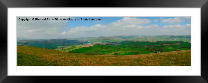 Beacons Panorama Framed Mounted Print by Richard Parry