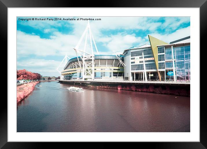  Millennium Stadium IR Framed Mounted Print by Richard Parry