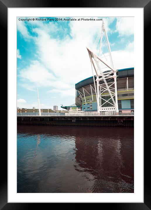  Two stadiums IR Framed Mounted Print by Richard Parry