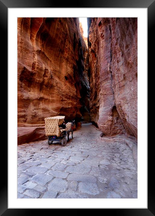 JST2022 The Natural Gorge, Petra Framed Mounted Print by Jim Tampin